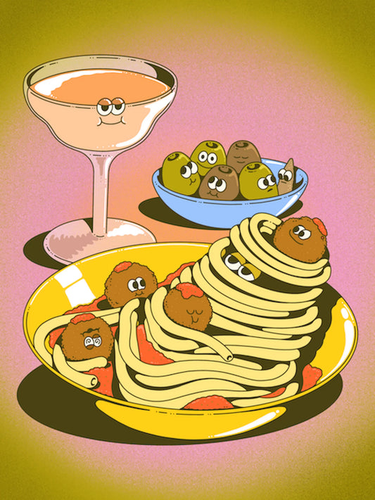 'Sleepy Spaghetti' Poster